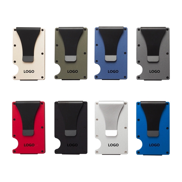 RFID blocking metal wallet card holder