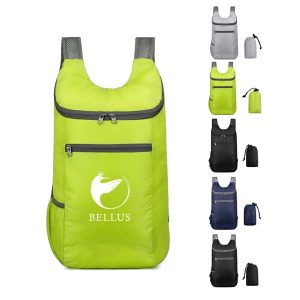 Lightweight Foldable Backpack w/ Two-way Zippers