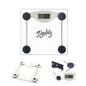 Transparent Square Digital Bathroom Scale