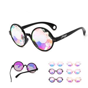 Round Kaleidoscope Sun Glasses
