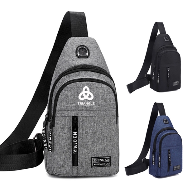 Stylish Sling Backpack w/Headphone Hole