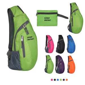 Foldable Nylon Triangle Messenger Bag