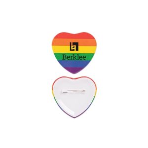 Pride Heart Shaped Button