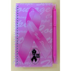Spiral Notepad with Pen Courage, Hope, Strength