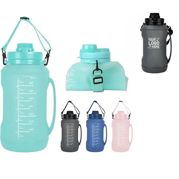 68oz Large capacity Silicone Water bottle