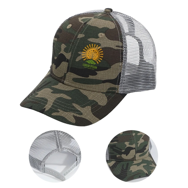 Outdoor Mesh Camo Cap