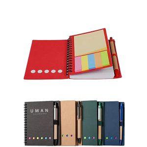 Spiral Notebook W/ Sticky Notes