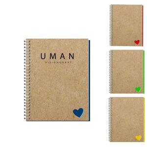 Recycled Die Cut Heart Notebook