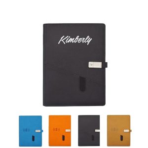 Wireless Charging Notebook With USB Flash Disk