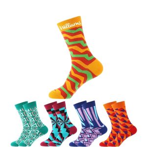 Cotton Jacquard Knit Socks