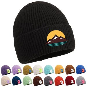 Knit Ribbed Beanie Stretch
