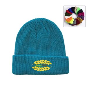 Slouchy Knit Beanie Cap with Cuff