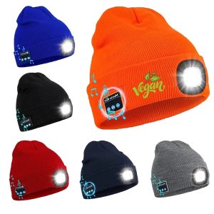 Bluetooth Beanie Hat With Light