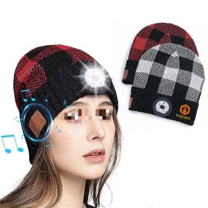 Bluetooth Beanie W/ Head Light