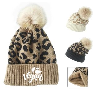 Beanie With Leopard Pattern