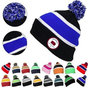 Cuffed Beanie W/ Large Pom