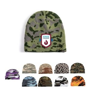 Camo Knit Beanie