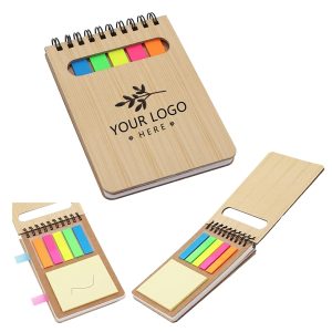 Eco-Friendly Pocket Notebook W/ Sticky Flags