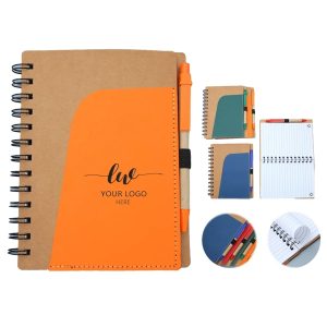 Spiral Bound Notepad and Pen Set