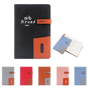 A5 Business Leather Notebook W/ Pocket