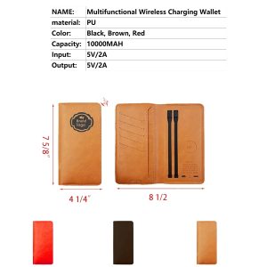 Multifunctional Wireless Charging Wallet