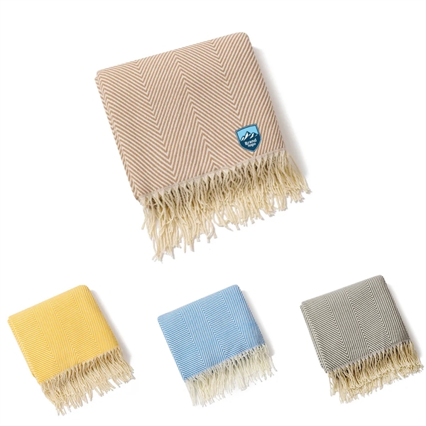 Eternal Fringed Throw Blanket for Sofa