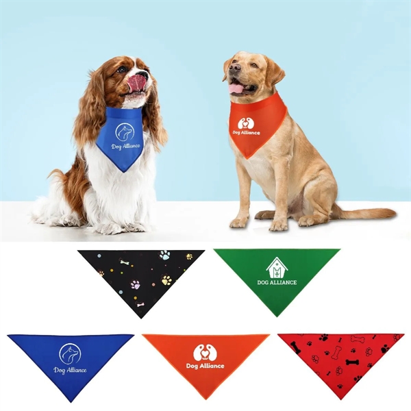 TRIANGLE DOG BANDANA ( 27.6" x 13" )