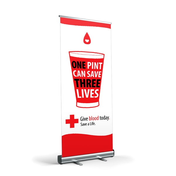 Economy Retractable Banner Stand in Full Color