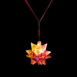 2" Blinking Spike Ball Necklace