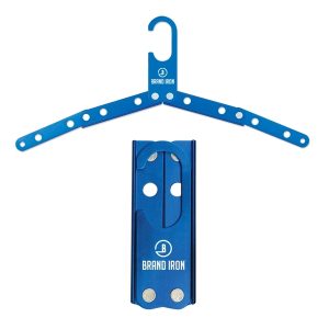 Blue Metal Foldable Travel Hanger
