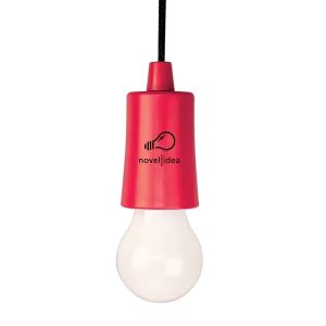 Red Bulb Shaped LED with Cord