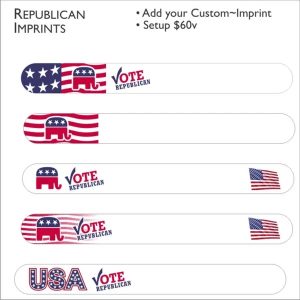 Emery Boards Republican Designs 2 color imprint included