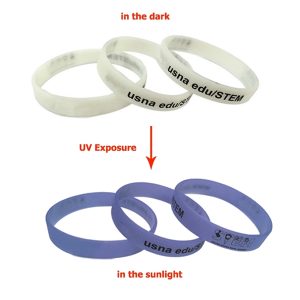 1/2" UV Color Changing Silicone Bracelets