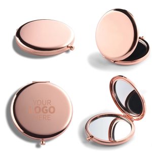 Rose Gold Folding Compact Mirror