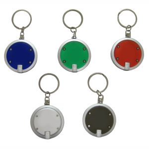LED Round Key Chain