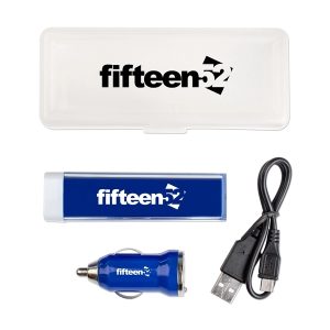 Travel Kits w/Rechargeable 2200mAh Power Bank and Car Charger