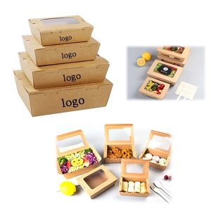 Eco-Friendly Kraft Paper Salad Box