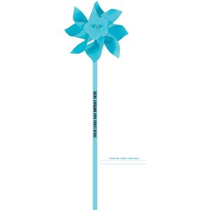 Pinwheel, 4" Light Blue (ASSEMBLY INCLUDED)