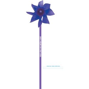 Pinwheel,4"  Purple (INCLUDES ASSEMBLY)
