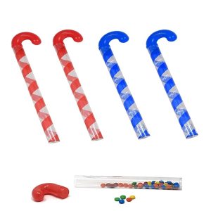 Coustom Plastic Candy Cane Container / Tube
