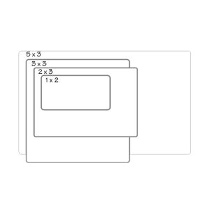 Decal 3" x 3"  White Polypro