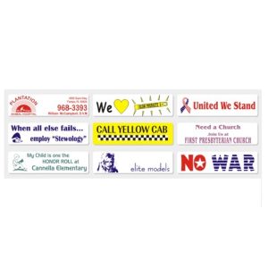 Bumper sticker