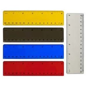Thick Plastic Translucent Ruler 6"