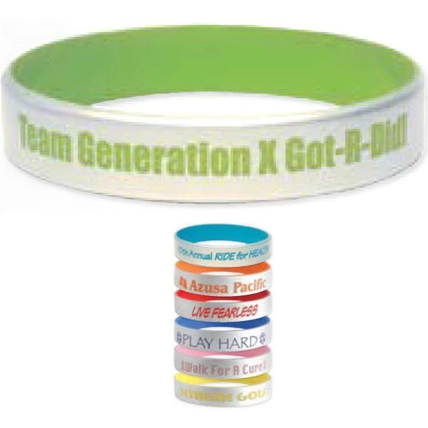 Silver Silicone Bracelets