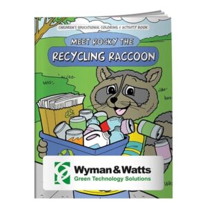 Coloring Book: Meet Rocky the Recycling Raccoon
