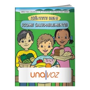 Coloring Book: Eat Healthy (Spanish)