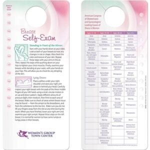 Breast Self-Exam and Health Chart