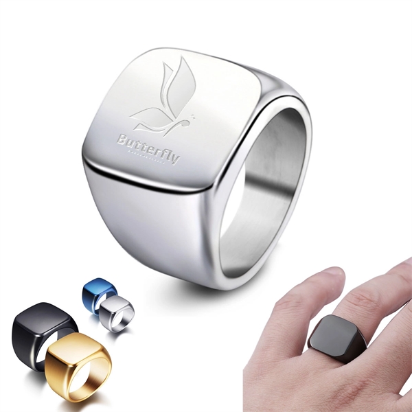 Square Stainless Steel Ring