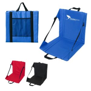 Folding Foam Stadium Cushion w/ Buckle and Handle