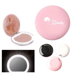 Mini LED Lighted Travel Makeup Mirror